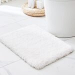Chikase White Bathroom Rug 17x24 - Non-Slip Plush Small Bath Mat, Highly Absorbent & Ultra Soft Fluffy Floor Mat, Machine Washable for Shower and Tub - Image 9