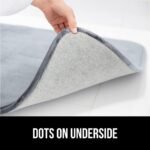 Chikase Memory Foam Bath Rugs, Soft Absorbent Velvet Bathroom Mats, Durable Dots on Underside, Machine Washable Bathmat, Carpet Rug Room Decor for Shower Floor, 24x17 Mat, Graphite Gray - Image 7