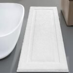 Chikase Large Soft Bathroom Rugs 24"x60" Bath Runners Non Slip Washable Absorbent Bath Mats Carpets Bathroom Tub Double Sink Vanity Floor Mats, White 2'x5' - Image 7
