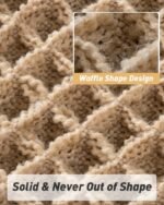Chikase Upgraded Waffle Bath Mat, Super Absorbent Non Slip Bath Mats for Bathroom Floor, Machine Washable Bathroom Rugs with Tassels, Rubber Backed Bathroom Mats, Ultra Soft, 17" x 24", Brown - Image 5