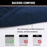 Chikase H.VERSAILTEX Navy Blue Bath Rug, Bath Mat Non Slip Bath Mats for Bathroom Floor, Bathroom Rug Extra Thick Chenille Rug 17" x 24" Absorbent Soft Shaggy Washable Dry Fast Plush Rugs for Bathtubs - Image 6