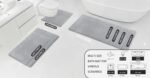 Chikase Bathroom Rugs 24x17 Light Gray - Thick Memory Foam Bath Mat, Ultra Soft & Plush Fluffy, Non-Slip, Quick Dry, Absorbent Washable Floor Microfiber Mat for Tub, Home Decor Accessories - Image 8