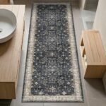 Chikase Black Boho Washable 2x6 Runner Rugs for Hallway Kitchen Bedroom Beside Laundry Room Bathroom Rug, Pet & Kids Friendly, Non Slip Low Pile Stain Resistant Soft Foldable Long 24 x 72 Floor Carpet - Image 8