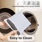 Chikase Bathroom Rugs Non Slip Washable, Super Absorbent Thin Bath Mat Small Quick Dry Low Pile Bathroom Rug, Dark Grey 16"x24" - Image 6