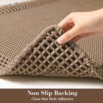 Chikase RESARE Waffle Bathroom Runner Rugs, Super Absorbent Bath Mat Non Slip Washable Quick Dry, Upgraded Ultra Soft Boho Bath Rugs with Tassels for Hallway Bedroom Laundry Room, 2'x6'(24"x72"), Brown - Image 4