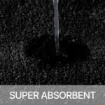 Chikase Upgraded Bathroom Rugs Set 3 Piece, Extra Thick Absorbent Soft Memory Foam, Washable Toilet Bath Mat (Black) - Image 6