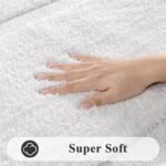 Chikase Large Soft Bathroom Rugs 24"x60" Bath Runners Non Slip Washable Absorbent Bath Mats Carpets Bathroom Tub Double Sink Vanity Floor Mats, White 2'x5' - Image 2