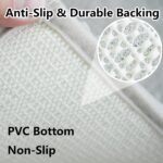 Chikase Bathroom Rugs Sets 3 Piece Extra Soft and Absorbent Shag Bathroom Rugs, Machine Wash Mat, Strong PVC Non-Slip Underside, Plush Carpet Mats (Light Grey) - Image 7