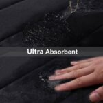 Chikase Buganda Memory Foam Bath Mat, 30" x 20", Ultra Soft and Non-Slip Bathroom Rugs, Water Absorbent and Machine Washable Bath Rug for Bathroom, Shower, and Tub, Black - Image 6