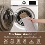 Chikase RESARE Waffle Bathroom Runner Rugs, Super Absorbent Bath Mat Non Slip Washable Quick Dry, Upgraded Ultra Soft Boho Bath Rugs with Tassels for Hallway Bedroom Laundry Room, 2'x6'(24"x72"), Brown - Image 6