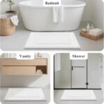 Chikase Large Soft Bathroom Rugs 24"x60" Bath Runners Non Slip Washable Absorbent Bath Mats Carpets Bathroom Tub Double Sink Vanity Floor Mats, White 2'x5' - Image 6