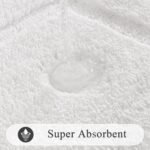 Chikase Large Soft Bathroom Rugs 24"x60" Bath Runners Non Slip Washable Absorbent Bath Mats Carpets Bathroom Tub Double Sink Vanity Floor Mats, White 2'x5' - Image 4