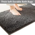 Chikase Bathroom Rugs Set Non Slip 3 Piece Bath Mat Washable Chenille Bath Rugs with PVC Backing Bath Carpet,Absorbent Bathroom Mats with Toilet Rug,Bath Mats for Bathroom,Bedroom, Kitchen,Tub,Home Decor - Image 4