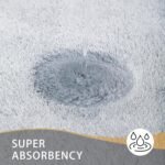Chikase Bathroom Rugs 24x17 Light Gray - Thick Memory Foam Bath Mat, Ultra Soft & Plush Fluffy, Non-Slip, Quick Dry, Absorbent Washable Floor Microfiber Mat for Tub, Home Decor Accessories - Image 4