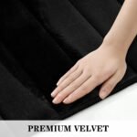 Chikase Black Memory Foam Bathroom Rug Set 3 Piece, Non Slip Extra Soft Absorbent Washable & Dry Toilet Bath Mat Sets - Image 7