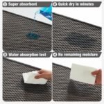 Chikase Bathroom Rugs Non Slip Washable, Super Absorbent Thin Bath Mat Small Quick Dry Low Pile Bathroom Rug, Dark Grey 16"x24" - Image 8