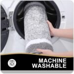 Chikase Bathroom Rugs 24x16, Extra Soft and Absorbent Microfiber Bath Mat, Non-Slip, Machine Washable, Quick Dry Shaggy Bath Carpet, Suitable for Bathroom Floor, Tub, Shower (Small, Grey) - Image 6