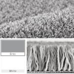 Chikase Yimobra Bathroom Rugs Non Slip Washable, Ultra Soft and Water Absorbent Bath Mats, Plush Fluffy Shower Mat Outside, Microfiber Thick Matts for Bathroom Floor/Sink, 24x17, Light Gray and White - Image 2