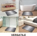 Chikase Bathroom Rugs Mat 30x20, Extra Soft Absorbent Microfiber Bath Rugs, Rubber Backing, Quick Dry, Machine Washable Bath Mats for Bathroom Floor, Tub and Shower, Home Decor Accessories, Grey - Image 7