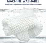 Chikase SUBRTEX Bathroom Rugs Chenille Bath Rug Soft Short Plush Bath Mat Soft Shower Mat Water Absorbent Shower Mat Quick Dry Machine Washable(White,16" x 24") - Image 6