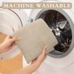 Chikase Beige Bathroom Rug Sets 2 Piece, Absorbent Bath Mat for Bathroom Non Slip Washable, Bath Room Mat Quick Dry, Thin Bath Rug Set for Toilet and Floor(17"x24"+17"x47") - Image 4