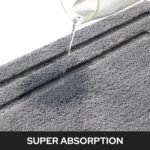Chikase Bathroom Rugs Sets 2 Piece, Super Soft and Absorbent Non Slip Microfiber Machine Washable Bath Mat Set (20" x 32" + 16" x 24", Grey) - Image 4