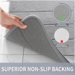 Chikase Yimobra Memory Foam Bath Mat, Super Soft Absorbent Bathroom Rug Non Slip, Quick Dry, Machine Washable Floor Carpet for Tub Shower, Home Decor Accessories, 24x17, Grey - Image 5