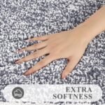 Chikase Pauwer Bathroom Rug Mat Set 3 Piece, Microfiber Shaggy Bath Set, Non-Slip Ultra Soft Carpet Mats, Absorbent with U-Shaped Toilet for Bathroom, Tub, Shower, Dark Grey - Image 3