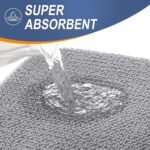 Chikase Thick Memory Foam Bath Mat Rug 30x20, Extra Soft Absorbent Bathroom Rugs, Quick Dry Bath Mats, Non-Slip, Machine Washable Carpet for Bathroom, Tub and Shower, Home Decor Accessories, Grey - Image 3