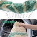 Chikase LUMI Beach Bathroom Rug Square, Non Slip Bath Mat Quick Dry, Ultra Soft Washable Absorbent, Ocean Sea Theme Bath Rug for Shower Floor, Home Decor, Kids Room, Bathtub, 32"x32" - Image 8