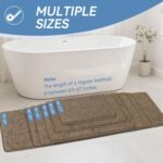 Chikase Bcoimo 24x17 Chenille Bath Mat – Non-Slip with Backing Bath Rug Ultra-Absorbent and Machine Washable Bathroom Mat Quick-Dry Design. Ideal for Bathroom Shower and Tub Areas - Image 2