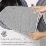 Chikase Gray Bathroom Rugs, Bath Mats for Bathroom Non-Slip, Super Soft and Water Absorbent, Microfiber Bath Rugs, Machine Wash Dry, Bath Rugs for Floor, Tub and Shower, 16" x 24" - Image 9