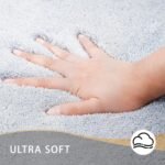 Chikase Bathroom Rugs 24x17 Light Gray - Thick Memory Foam Bath Mat, Ultra Soft & Plush Fluffy, Non-Slip, Quick Dry, Absorbent Washable Floor Microfiber Mat for Tub, Home Decor Accessories - Image 3