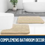 Chikase Bathroom Rugs 30x20, Extra Soft Absorbent Chenille Bath Rugs, Rubber Backing Quick Dry, Machine Washable Bath Mats for Bathroom Floor, Tub and Shower, Home Decor Accessories, Beige - Image 7