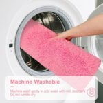 Chikase Bathroom Rugs Non Slip 24"x16", Absorbent Bath Mats Quick Dry, Shaggy Microfiber Bath Rugs, Extra Soft Plush, Machine Washable Bath Mats for Bathroom Floor, Tub and Shower, Pink - Image 7
