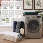 Chikase Bathroom Rug 43x24, Non Slip Washable Bath Mat for Shower Floor, Extra Large Absorbent Soft Bathmat with Rubber Backing, Quick Dry Microfiber Carpet, Beige - Image 9
