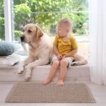 Chikase ZALL Tan Waffle Bath Mat,Super Absorbent Non Slip Bathroom Rug,Brown 18x30inch,Machine Washable Ultra Soft Floor Mats - Image 6