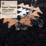 Chikase DEXDE Black Bathroom Rugs Mat 20x32, Aztec Boho Bath Rugs Long Western Plush Non Slip Machine Washable Bath Mats Large Luxury Soft Absorbent Modern Carpet for Floor, Tub, Shower, Kitchen, Entryway - Image 5