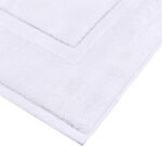 Chikase Utopia Towels Cotton Banded Rug, Bath Mats, Not a Bathroom Rug, 21 by 34 Inches, 100% Ring Spun Cotton, Highly Absorbent Shower Bathroom Floor Mat, White, 2 Pack - Image 4