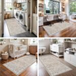 Chikase 2x6 Hallway Washable Runner Rug : Vintage Soft Kitchen Laundry Runner with Non Slip Backing Farmhouse Entryway Living Room Floor Mat Stain Resistant Carpet for Bedroom Bathroom Distressed Beside Rug - Image 7