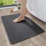 Chikase Bathroom Rugs Non Slip, Super Absorbent Quick Dry Bath Mats for Bathroom, Foam Weave Texture Thin Bath Rugs Washable with Rubber Backing Fit Under Door Outside Shower,16" x 24“ - Image 9