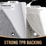 Chikase Thick Bathroom Rugs 30x20, Extra Soft Absorbent Chenille Bath Rugs, Rubber Backing, Machine Wash Dry, Bath Mats for Bathroom Floor, Tub and Shower, Home Decor Accessories, Grey - Image 5