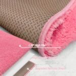 Chikase Bathroom Rugs Non Slip 24"x16", Absorbent Bath Mats Quick Dry, Shaggy Microfiber Bath Rugs, Extra Soft Plush, Machine Washable Bath Mats for Bathroom Floor, Tub and Shower, Pink - Image 5