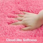 Chikase Bathroom Rugs Non Slip 24"x16", Absorbent Bath Mats Quick Dry, Shaggy Microfiber Bath Rugs, Extra Soft Plush, Machine Washable Bath Mats for Bathroom Floor, Tub and Shower, Pink - Image 4