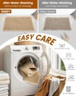 Chikase Smiry Waffle Bath Mat 30x20, Extra Soft Absorbent Bathroom Rugs, Non Slip Machine Washable Quick Dry Bath Rugs for Bathroom Floor, Tub, Shower, Home Decor Accessories, Brown - Image 7