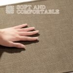 Chikase chakme Bathroom Rugs Mat 24x17, Ultra Thin Non Slip Bath Mat Small Quick Dry Absorbent Bath Mat for Bathroom Floor, (Dark Beige, 24"x17") - Image 7