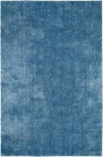 Chikase Garland Rug Room Size Bathroom Carpet, 5-Feet by 8-Feet, Basin Blue
